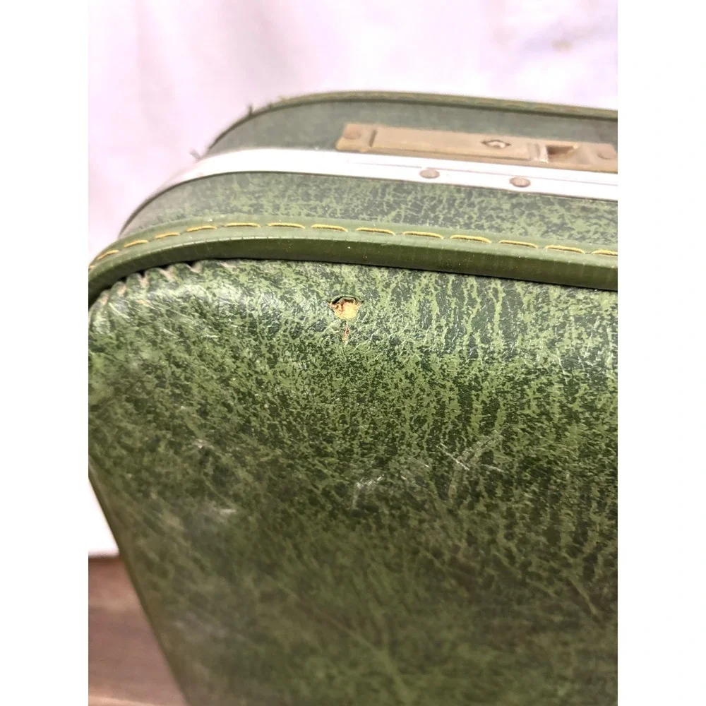 Vintage Green Hard-Shell Suitcase